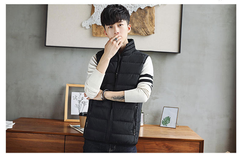 Men's Padded Vest – Warm Sleeveless Jacket