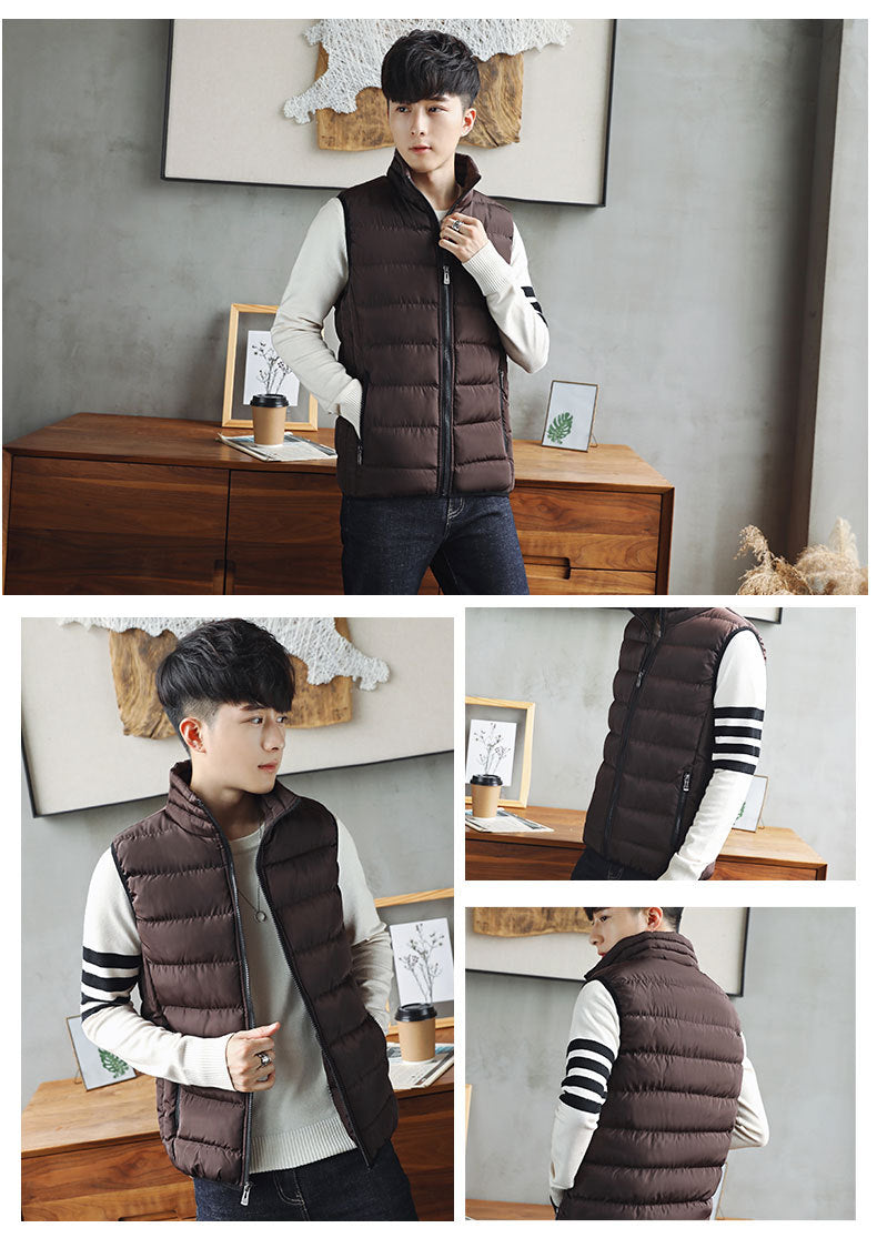 Men's Padded Vest – Warm Sleeveless Jacket