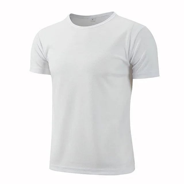 2024 Summer T Shirt for Men Jogging Short Sleeve Tee Fashion Clothing Daily Quick Drying Casual O-Neck Pullover Tracksuit Tops