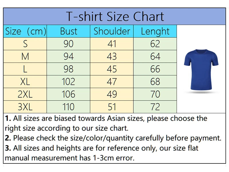 2024 Summer T Shirt for Men Jogging Short Sleeve Tee Fashion Clothing Daily Quick Drying Casual O-Neck Pullover Tracksuit Tops