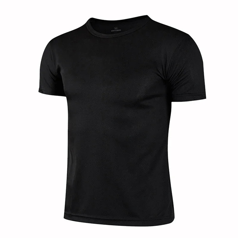2024 Summer T Shirt for Men Jogging Short Sleeve Tee Fashion Clothing Daily Quick Drying Casual O-Neck Pullover Tracksuit Tops