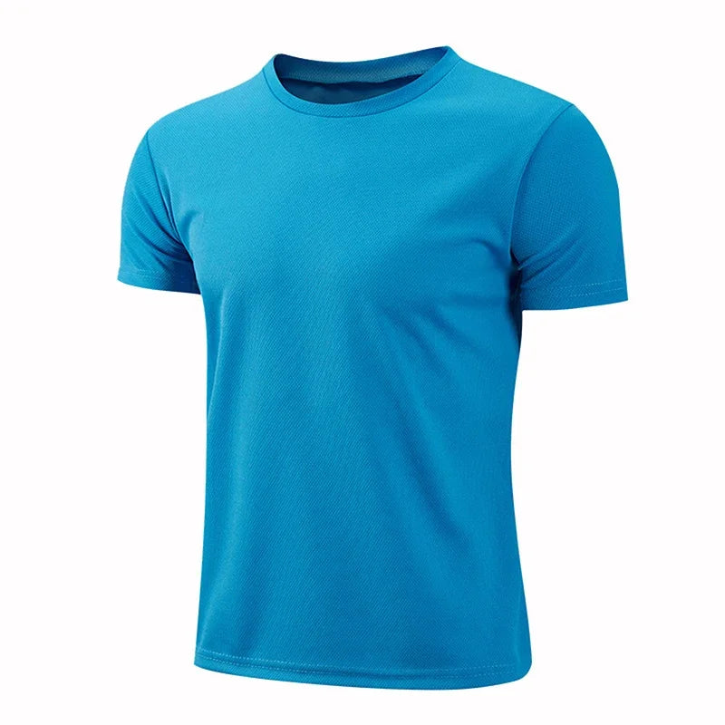 2024 Summer T Shirt for Men Jogging Short Sleeve Tee Fashion Clothing Daily Quick Drying Casual O-Neck Pullover Tracksuit Tops