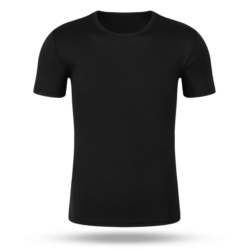 2024 Summer T Shirt for Men Jogging Short Sleeve Tee Fashion Clothing Daily Quick Drying Casual O-Neck Pullover Tracksuit Tops