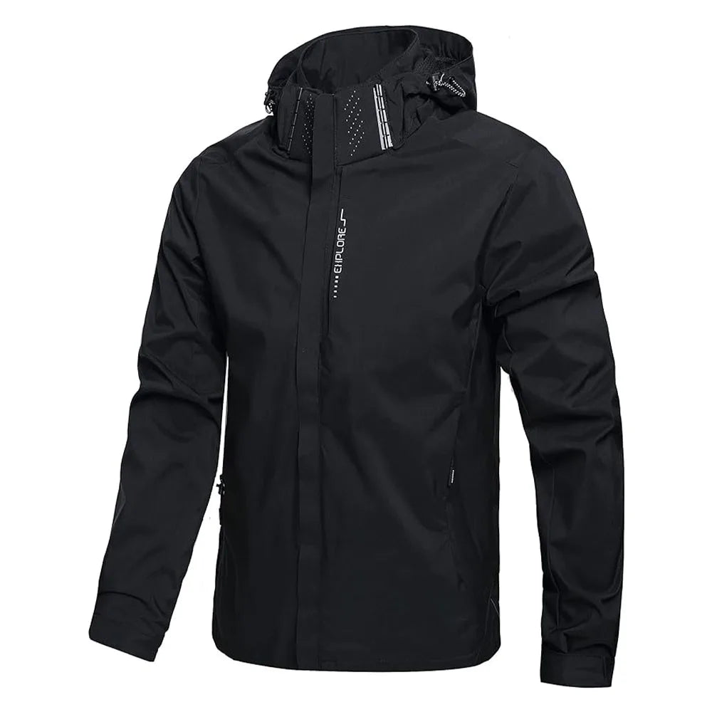 Waterproof Rain Jacket – Lightweight Hooded Outdoor Shell