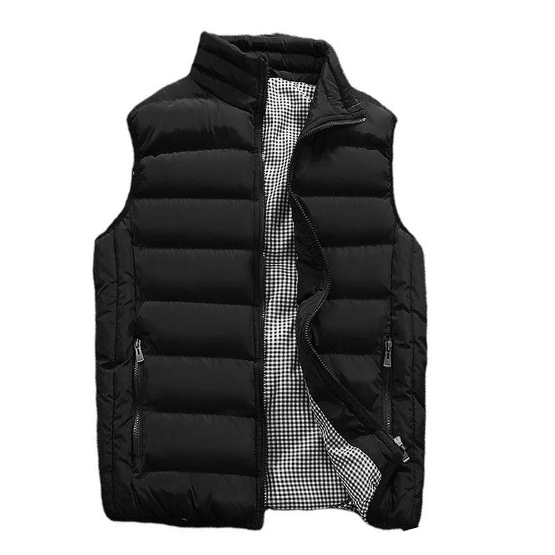 Men's Padded Vest – Warm Sleeveless Jacket
